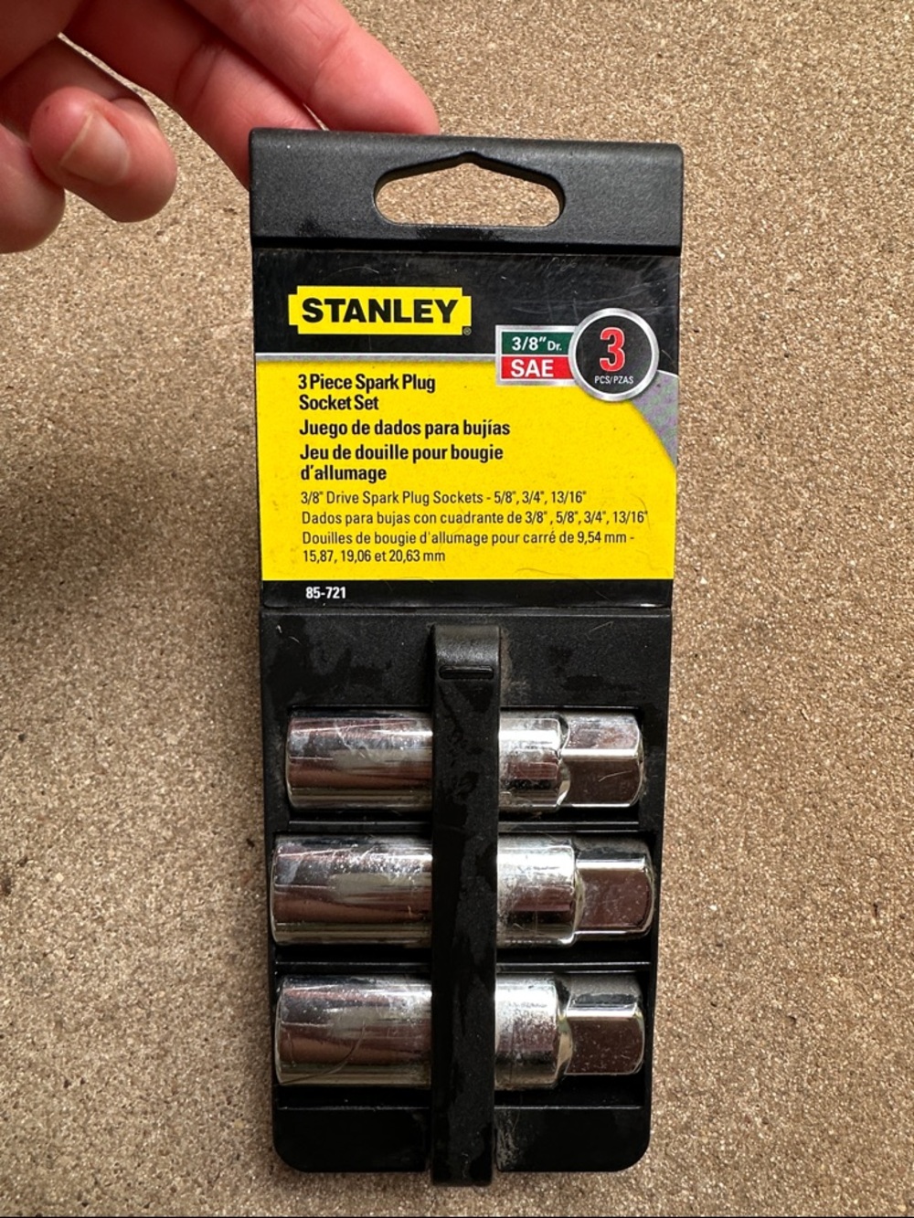 Stanley Chrome Spark Plug Socket Set